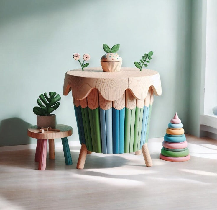 Lets Love Furniture - Learn about Design CupCake Kids Table  For a Unique and Beautiful Space letting kids imagination Wander