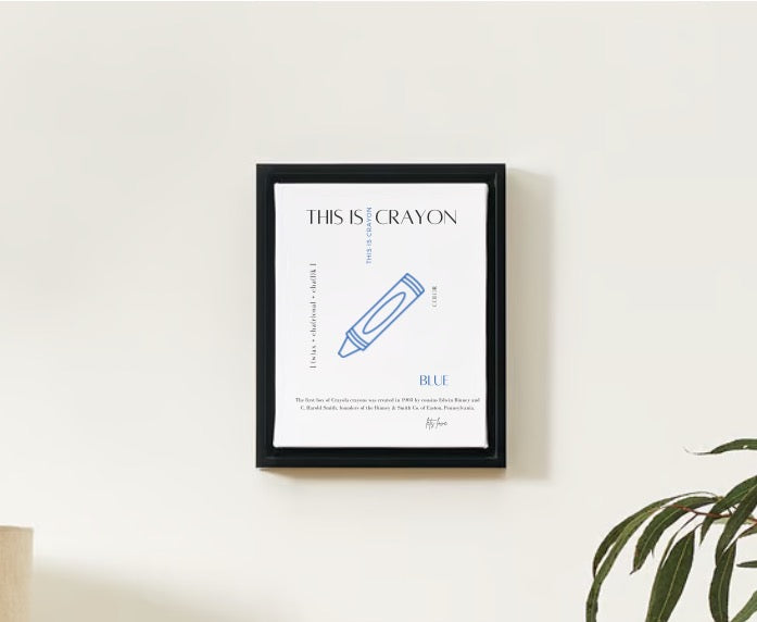 Lets Love Art - Learn about Crayons Kids ArtWork For a Fun and Inviting Space with Modern Aesthetics