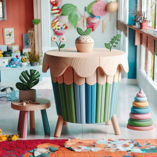 Lets Love Furniture - Learn about Design CupCake Kids Table  For a Unique and Beautiful Space letting kids imagination Wander